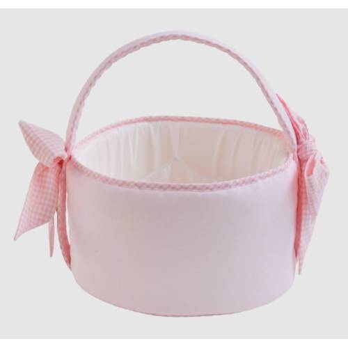 Panier de toilette rose bébé - 