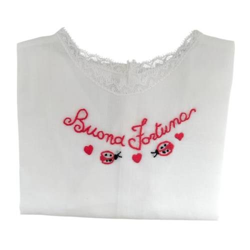 Blusa unissexo de manga comprida com bordados à mão - 