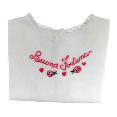 Blusa unisex de manga larga con bordado a mano - 
