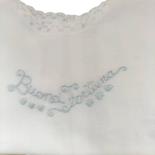 Blouse fortune à manches longues en pur coton - 