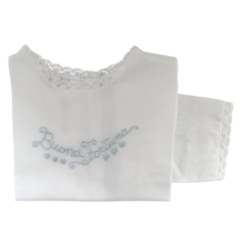 Blouse fortune à manches longues en pur coton - 