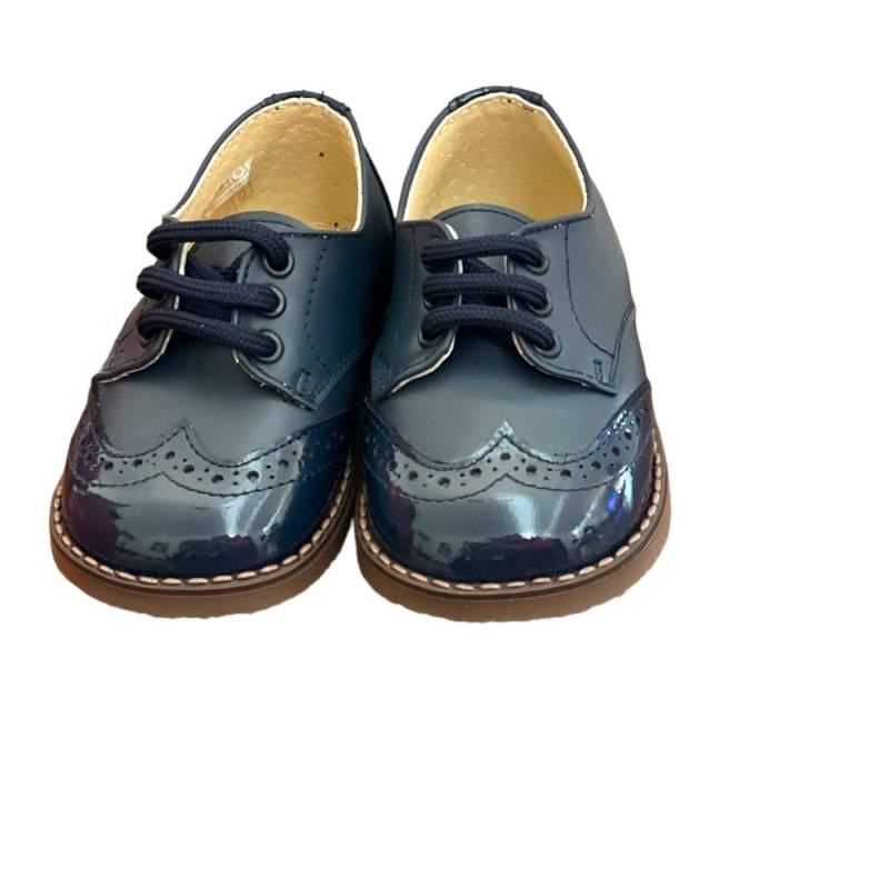 Zapatos de bebé - Zapatito azul noche talla 21 - Vendita Abbigliamento Neonato