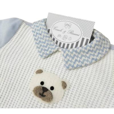 Newborn baby chenille layette with sleepsuit size 1 month - 