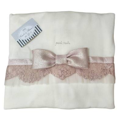 Newborn girl's outfit in chenille Minù - 