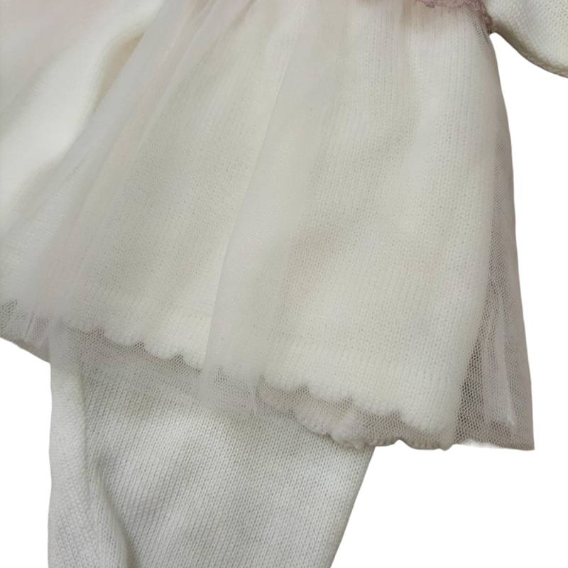 Outfit für neugeborenes Mädchen aus Chenille Minù - 
