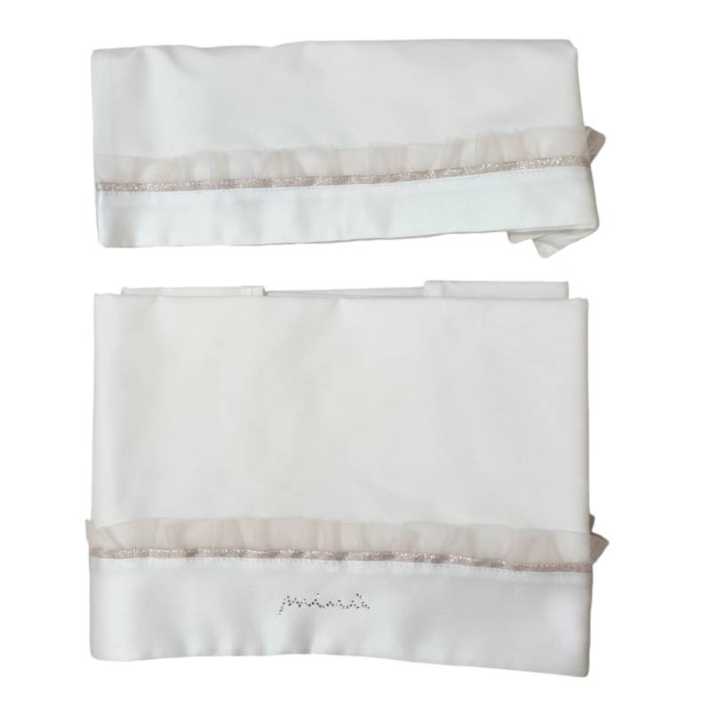 Newborn girl's outfit in chenille Minù - 