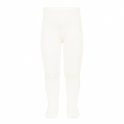Calzamaglia basic a maglia rasata panna caldo cotone - 