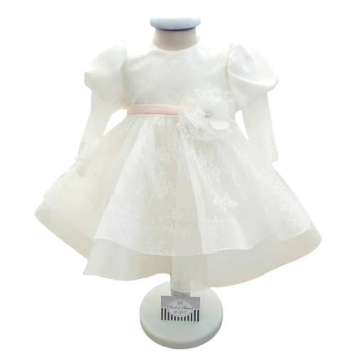 Abito Battesimo e cerimonia bambina Minù con fascetta - 