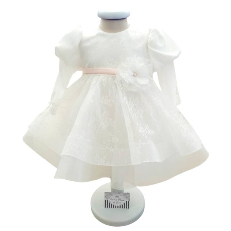 Robe de baptême et de cérémonie pour bébé fille Minù taille 24 mois - 