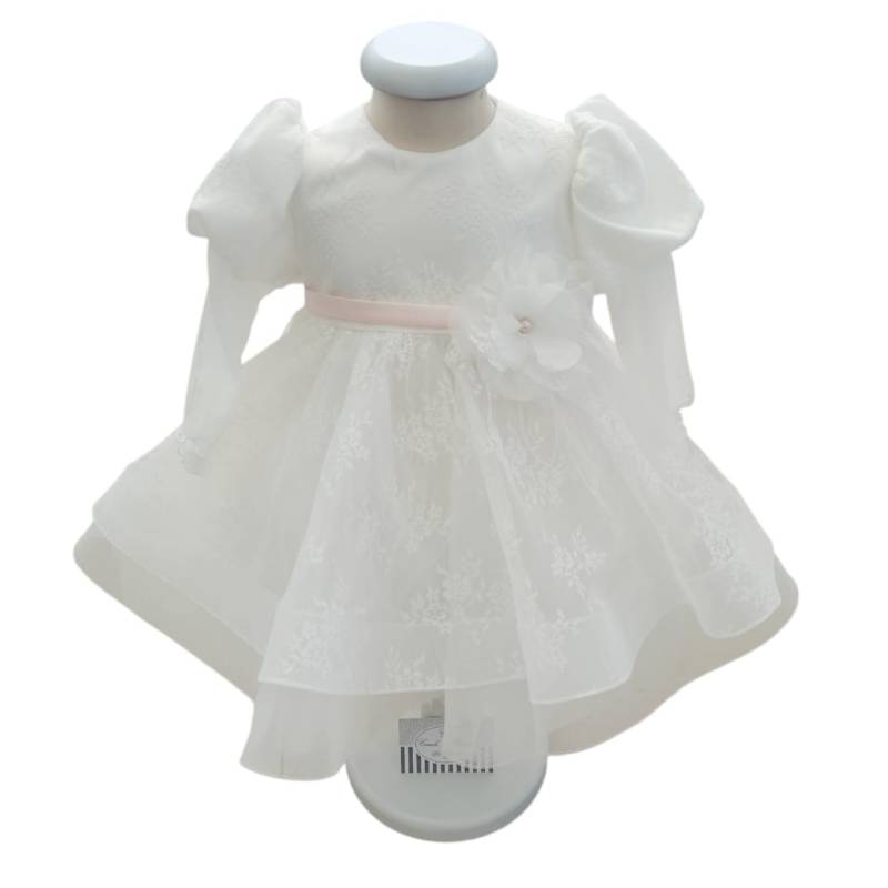 Vestido de batismo e cerimónia para bebé Minù tamanho 24 meses - 