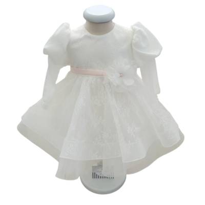 Vestido de bautizo y ceremonia para bebé niña Minù talla 24 meses - 