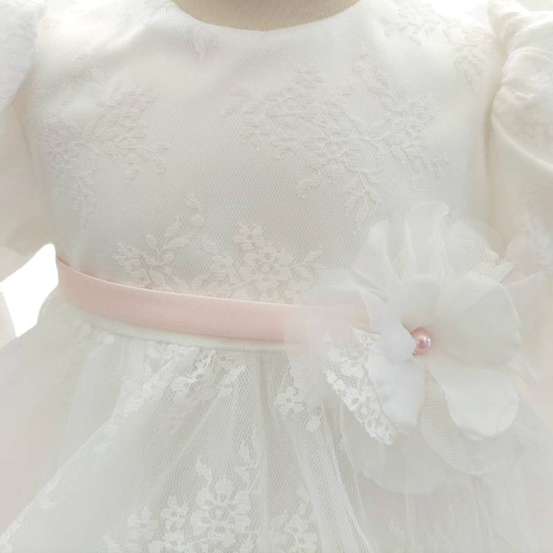 Abito Battesimo e cerimonia bambina Minù con fascetta - 