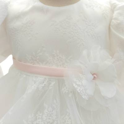 Abito Battesimo e cerimonia bambina Minù con fascetta - 