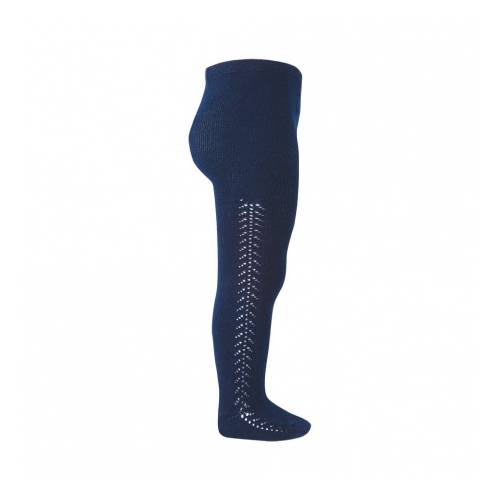 Collant bleu perforé -