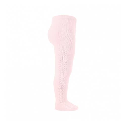 Medias perforadas rosa -