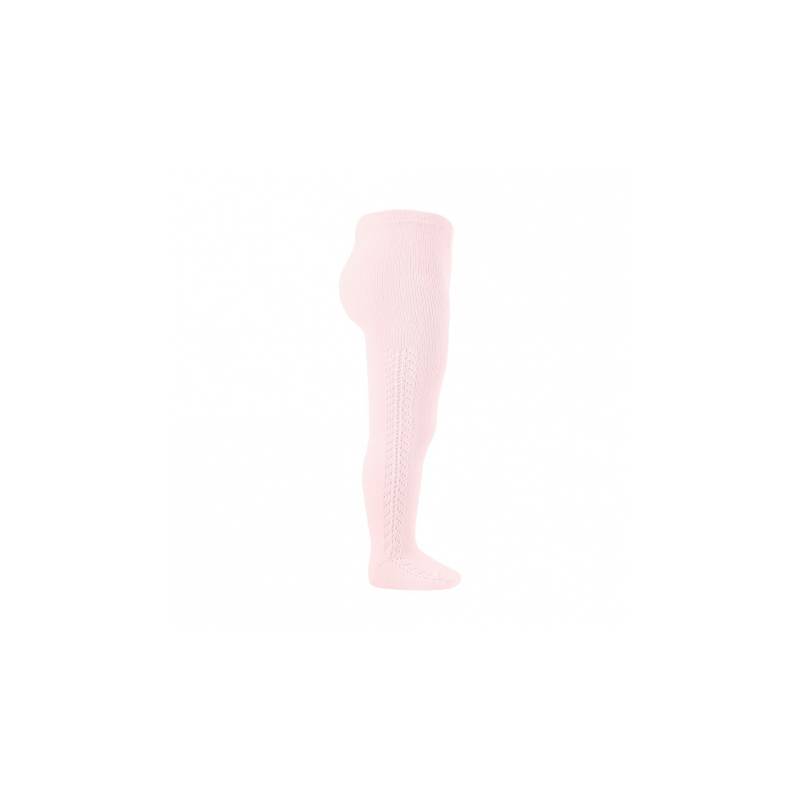 Collants perfurados cor-de-rosa -