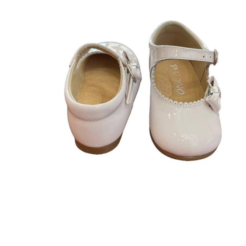 Sapato de bebé branco brilhante para bailarina tamanho 21 - 
