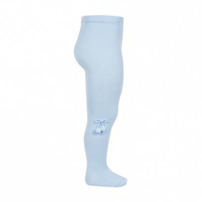 Babyblaue Condor Strumpfhose mit Pompon -