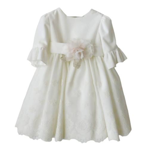 Taufkleid für Mädchen Minù mit Band -  2