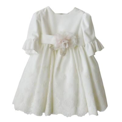 Vestido de cerimónia de batizado de menina Minù com banda - 