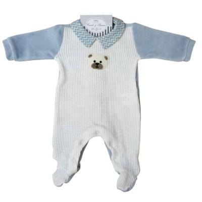 Newborn baby chenille layette with sleepsuit size 1 month - 