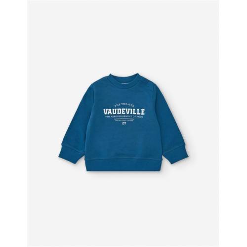 Baumwoll-Sweatshirt, Blau, 24/36m
