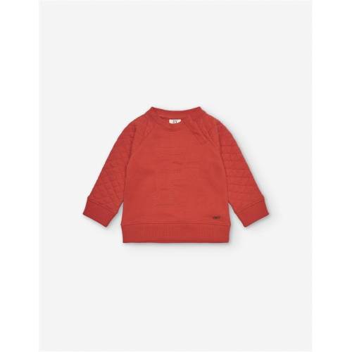Fleece-Sweatshirt C, Dunkelorange, 24/36m