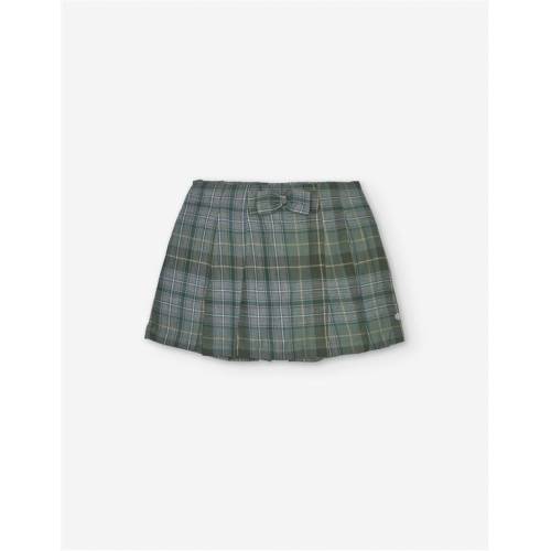 Kurzer Rock aus Co Twill Grau 3/4-1