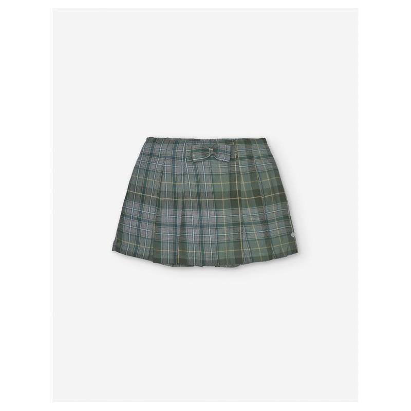 Short Skirt In Co Twill Grey 3/4-1