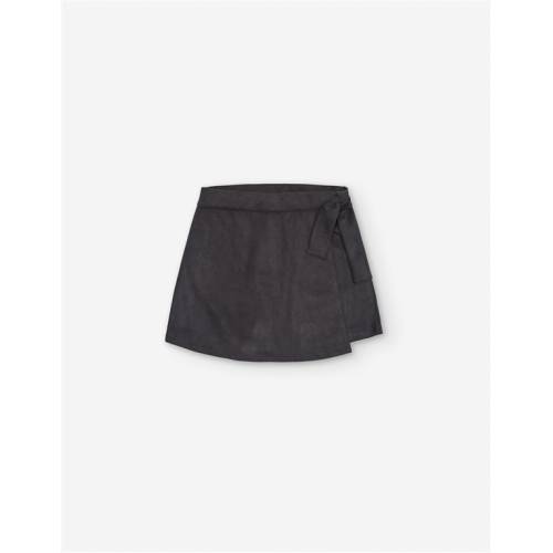 Jupe interlock gris foncé 3/4-13/