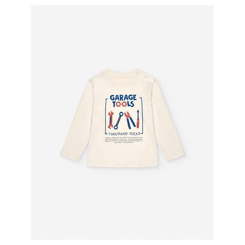 Camiseta Ls Jersey, Beige claro, 24/36m