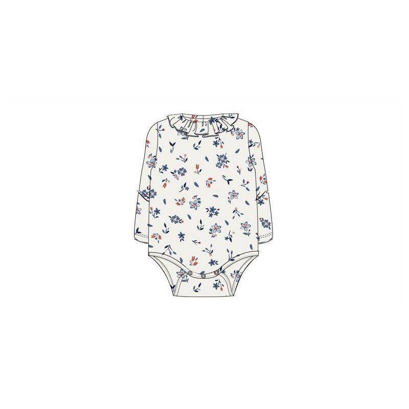 Jersey Ls Bodysuit, Branco, 12/18m