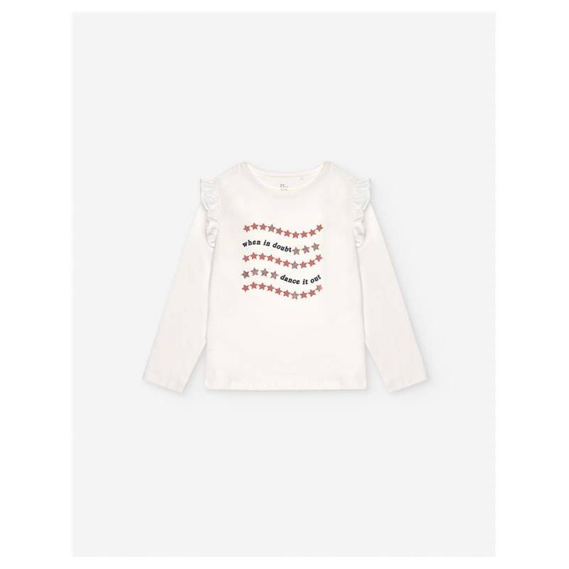 T-shirt Ml Branco 3/4-13/14