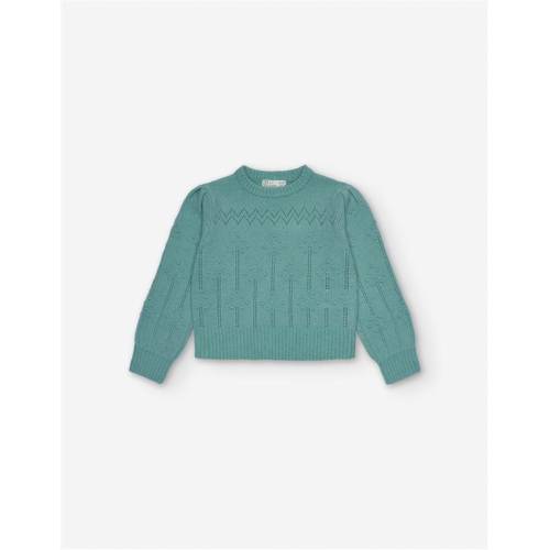 Pull en maille, Light Blue Chia