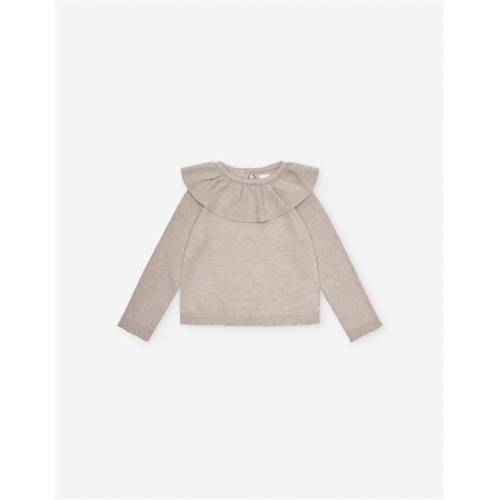 Knitted Ls Sweater, Beige, 24/36m