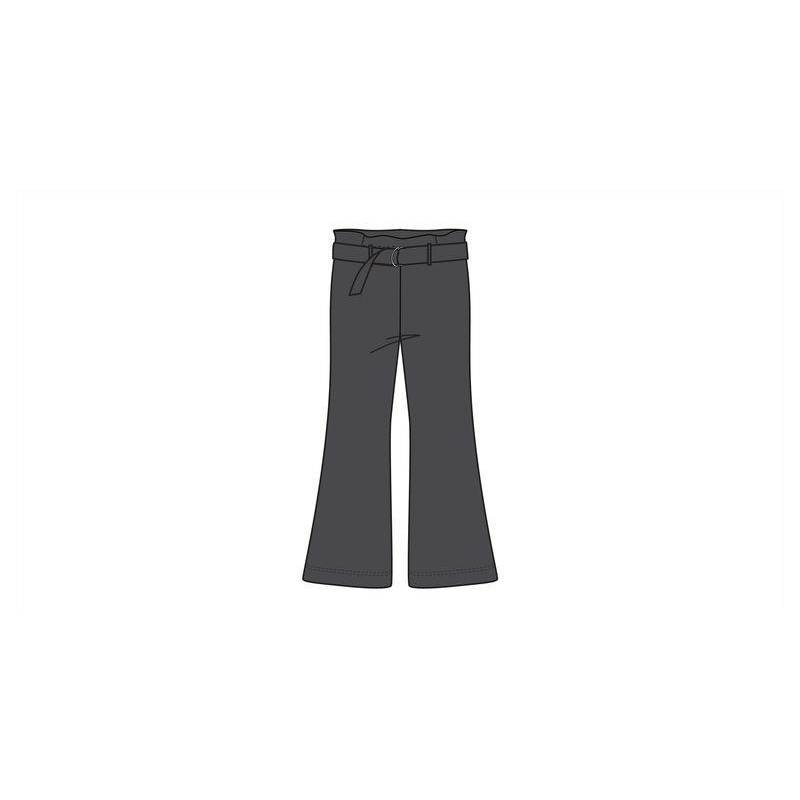 Pantalón 3/4 Interlock Gris Oscuro
