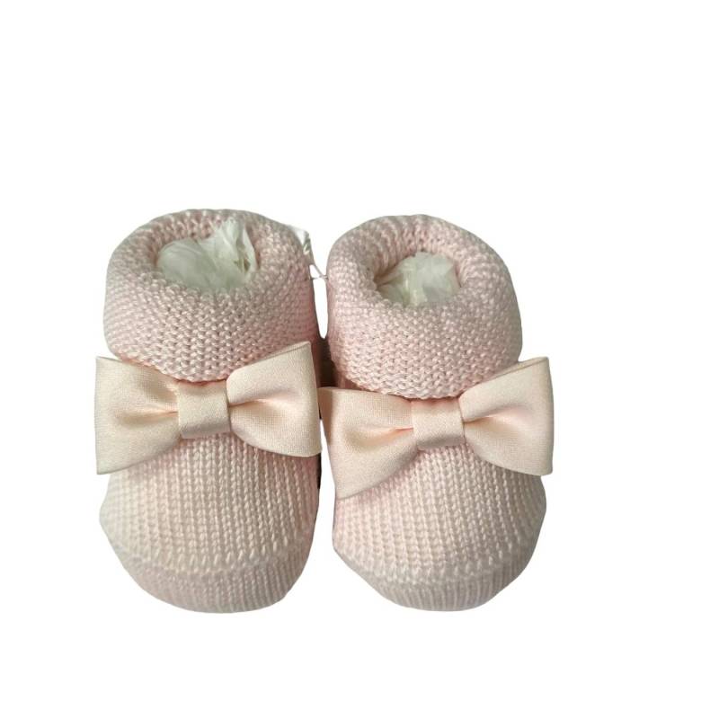 Elegante conjunto de algodón rosa para recién nacido de 1 mes Minù - 