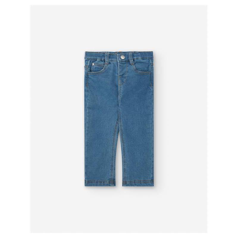 Blue Denim Knit Trousers 6/9-24/36