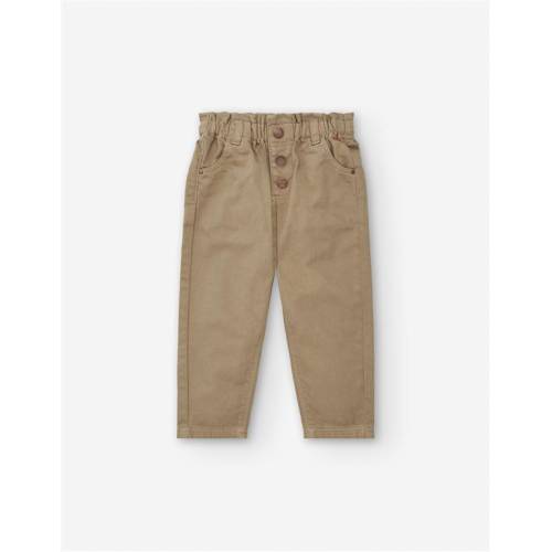 Dunkelbeige Twill-Hose 12/18-24