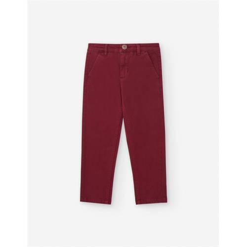 Chino Twill Trousers, Dark Red, 13/1