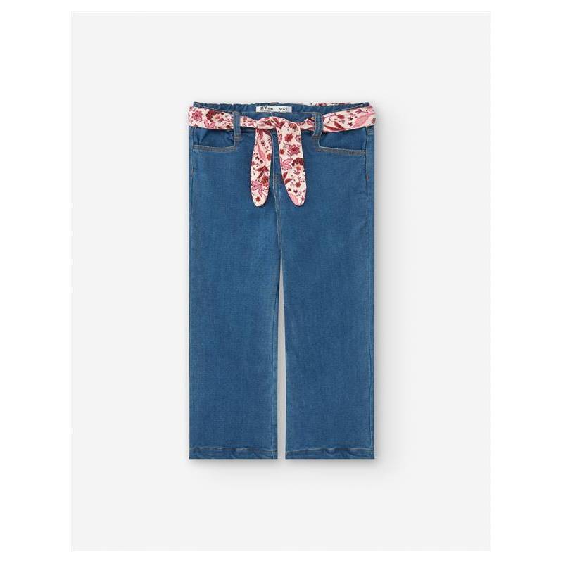 Denim Flare Trousers, Blue, 13/14