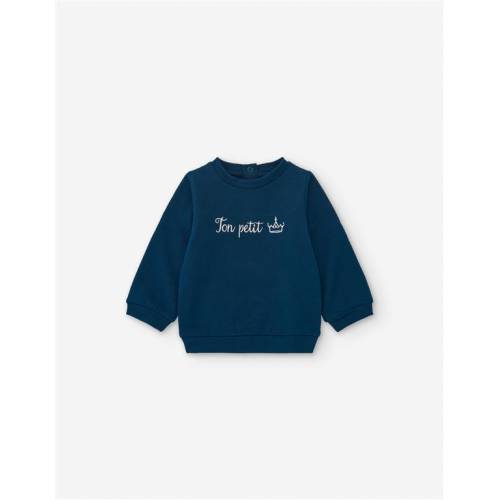 Pk5 Fleecepullover Dunkelblau 0/1m - 9/