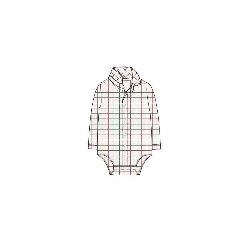 Pk7 Ls Body Camisa Sarga Blanca 0/1m - 9/