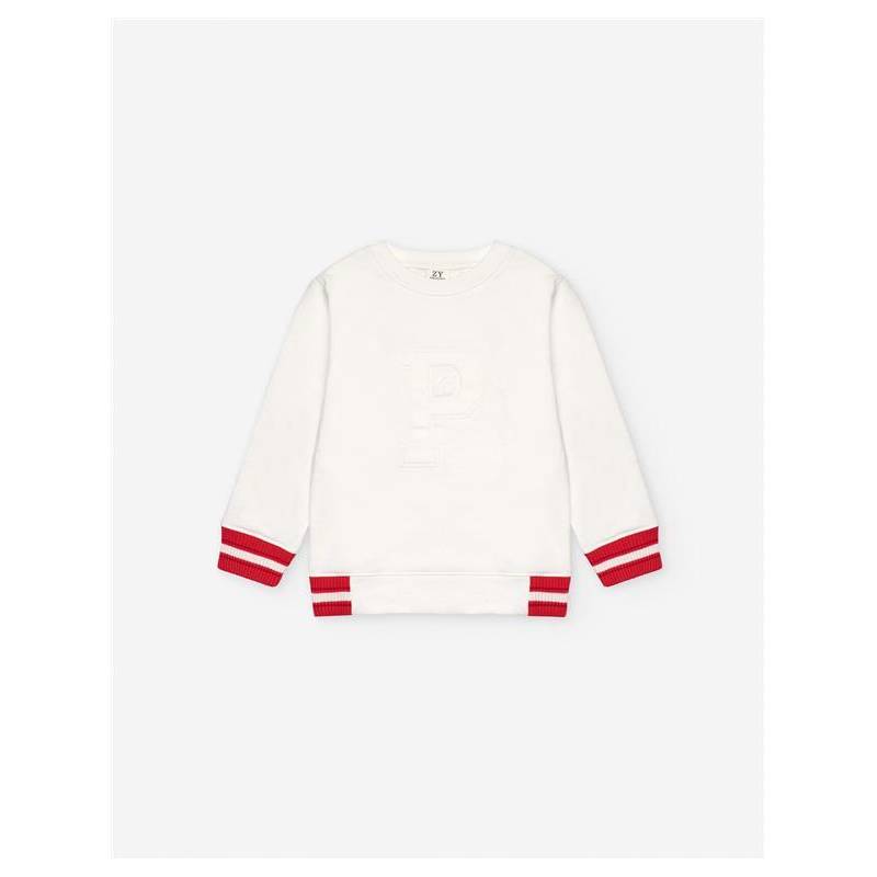 Pk9 Fleece Sweatshirt Cotton White 3/4-13/1