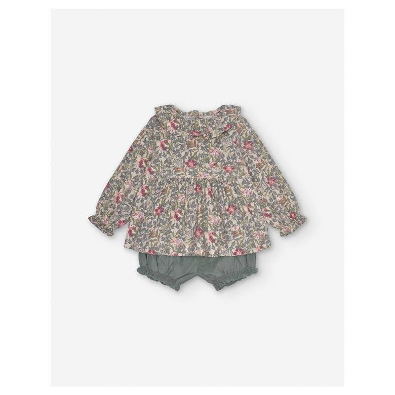 Set Blusa Corta Bianca 6/9-24/36m