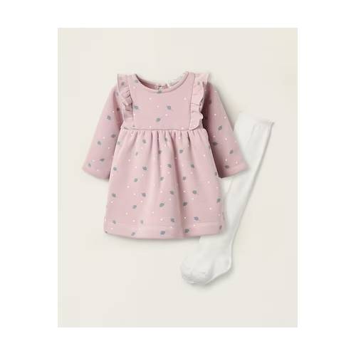 Conjunto de collants cor-de-rosa 0/1m - 9/12m
