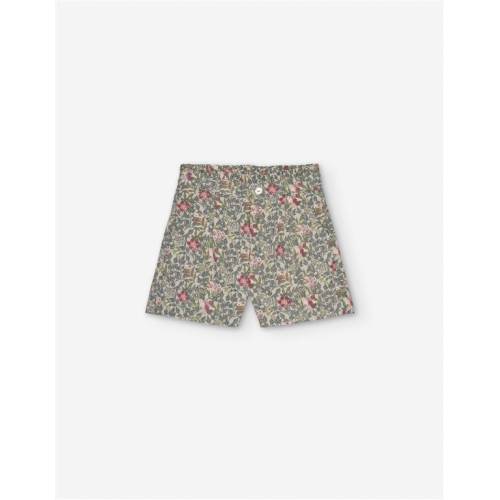 Aop Corduroy Shorts White 3/4-13