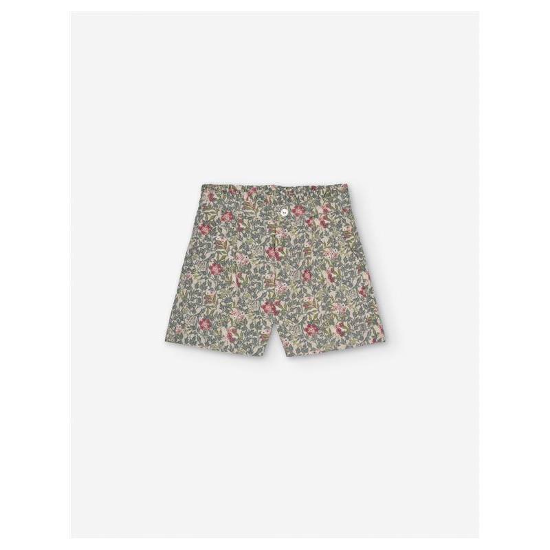 Pantalones cortos de pana Aop Blanco 3/4-13