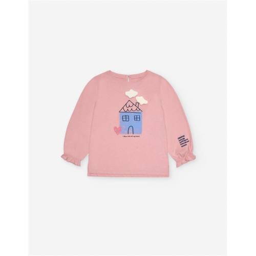 T Shirt Ml Jersey Rose 12/18-24/36m
