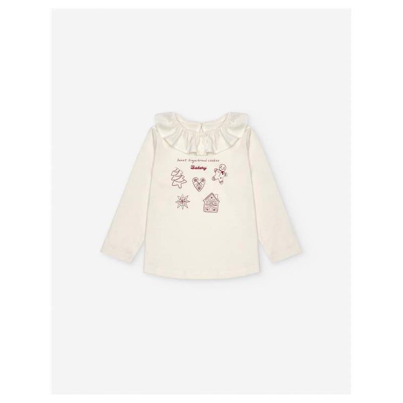 Camisola branca 12/18-24/36m
